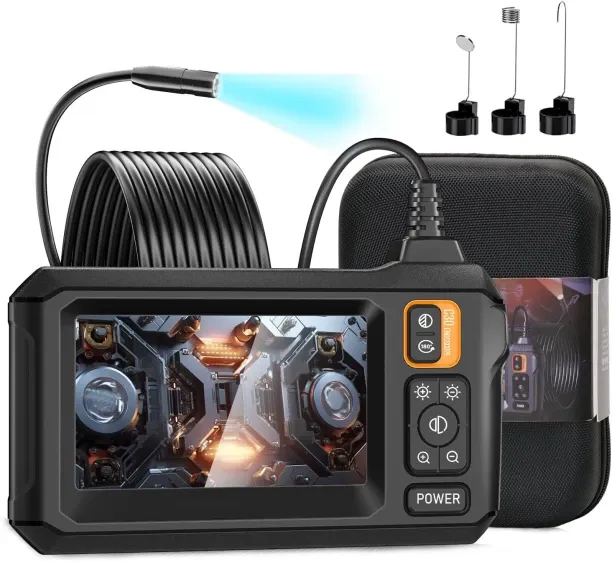 Flycross 16.5-foot endoscope camera, endoscope,IP67 waterproof, 1080 high-definition flexible semi-…
