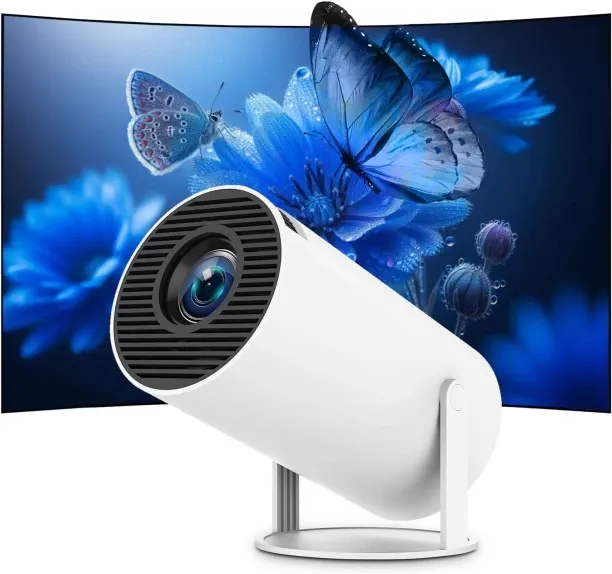 Loznron Mini Portable Projector 4K WiFi 6 BT 5.2 Upgraded 130 inch Blu-ray Player