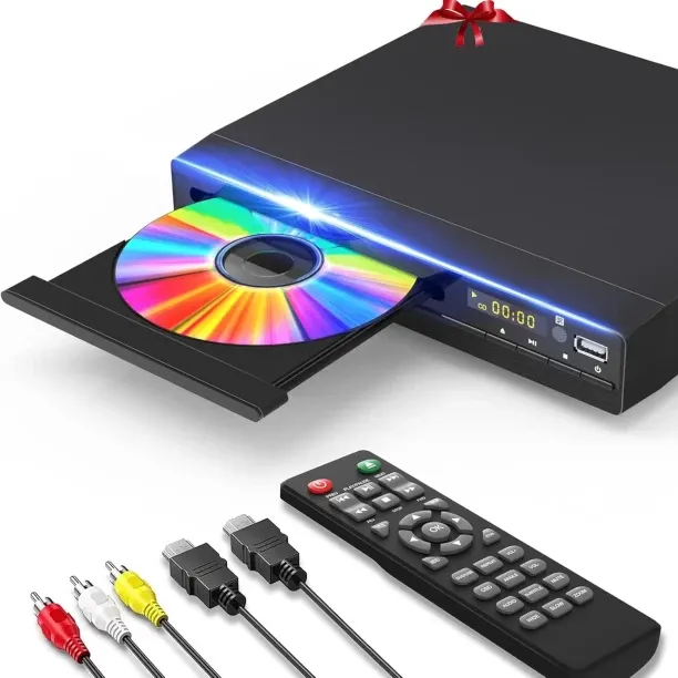 Fariedl DVD player, smart TV HDMI all-region DVD player, 1080P upscaling, USB input, HDMI/RCA outpu…