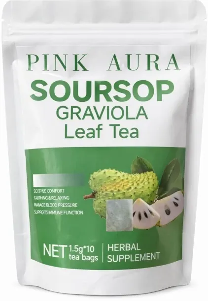 PINK AURA Soursop Graviola Leaf Tea
