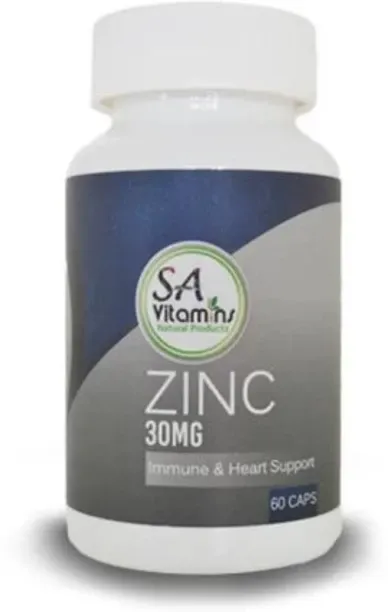 SA Vitamins Zinc 30mg 60 Capsules
