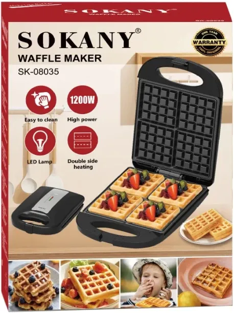 Sokany 4 Slice Waffle Maker Waffle Maker