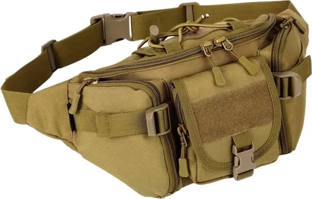 ALANES Tactical Waist Pack Fanny Pack for Travel Bags Hiking Trekking