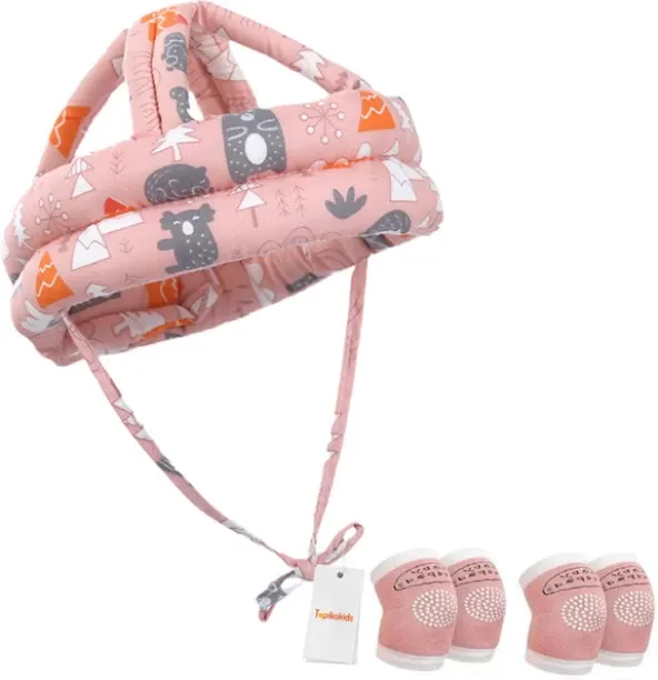Topika Baby Safety Helmet with Knee Pads for Crawling and Walking