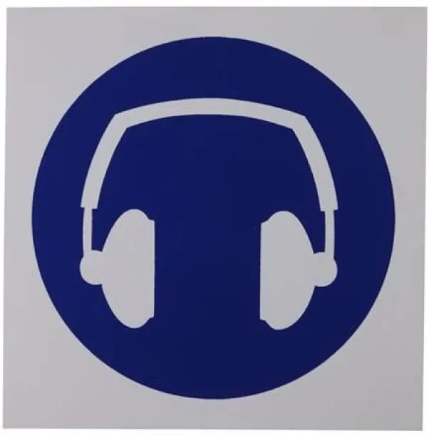 oma Hearing Protection Sign 290 x 290mm MV4