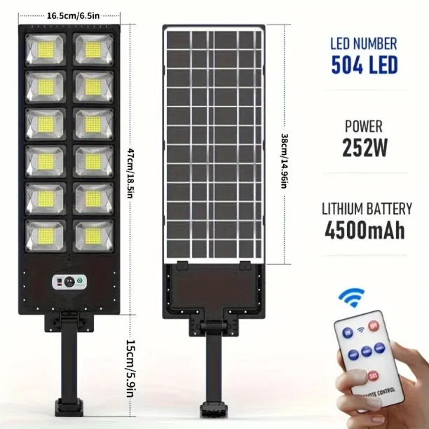MAX (0-5W,KW789B6)250W Solar Lights Outdoor Waterproof 8000LM LED Flood Lights Motion Sensor with R…