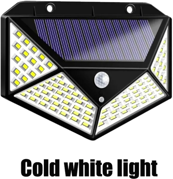 MAX (1pc)1pc LED Solar Wall Lamp 4 Sides With Motion Sensor Car lights Outdoor Garden Courtyard Wat…