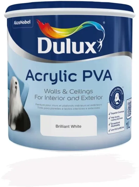 Dulux Acrylic Brilliant White Emulsion Wall Paint