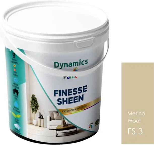 Dynamics Paint Finesse - High Gloss Sheen Emulsion Wall Paint