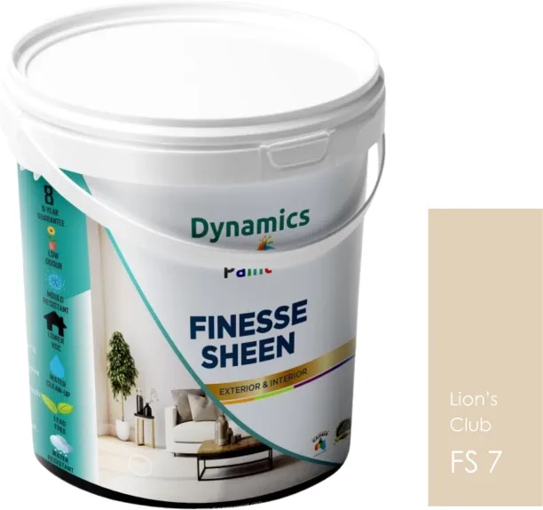 Dynamics Paint Finesse - High Gloss Sheen Emulsion Wall Paint