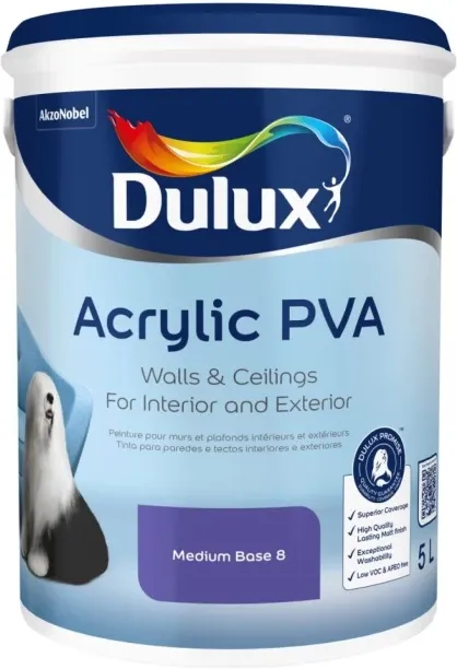Dulux Acrylic PVA Medium Base 6 Purple Emulsion Wall Paint