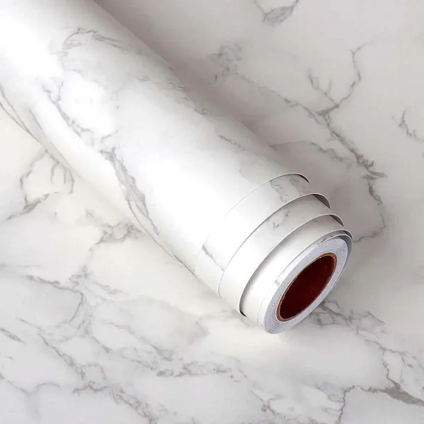 New Era Living Marble Self Adhesive Contact Paper Abstract Grey Wallpaper