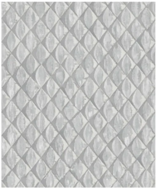 Chrams Geo Mural Wallpaper Silver 10 m x 530 mm Classics Silver Wallpaper