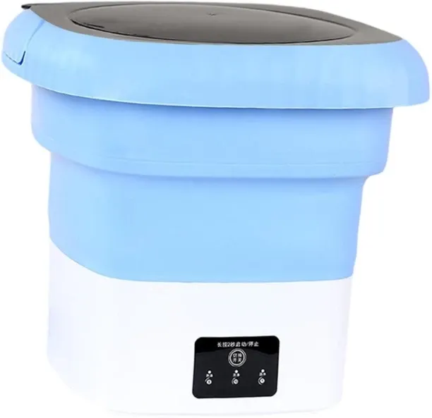 Generic 2 kg Portable Foldable Mini Folding Washing Machine - Blue