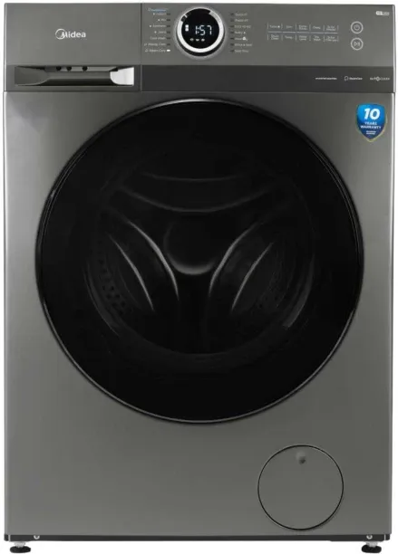 Midea 8 kg Front Loader Washing Machine Inverter - Silver