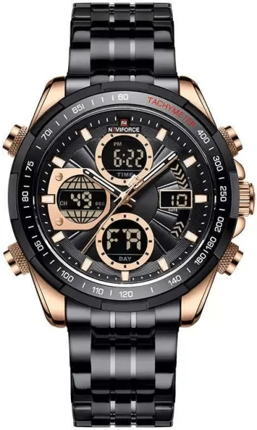 Naviforce 9197 Analog-Digital Watch  - For Men
