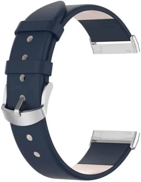Killer Deals Band for Fitbit Versa3/Sense - Navy 20 mm Synthetic Leather Watch Strap