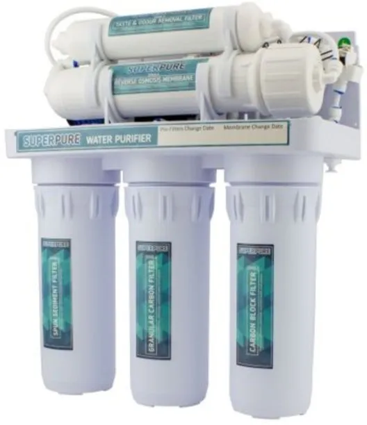 SUPERPURE RO50NP 50GPD Reverse Osmosis Water Filter System - No Booster Pump Polypropylene, Carbon,…