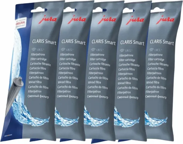 Jura CLARIS Smart + Filter Cartridge (Pack of 5) Carbon Filter Cartridge