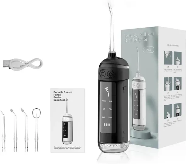 WEIWEISTORE 6-Mode Oral Irrigator Portable Water Flosser Ipx7 Waterproof Flossing Toothpick Toothbr…