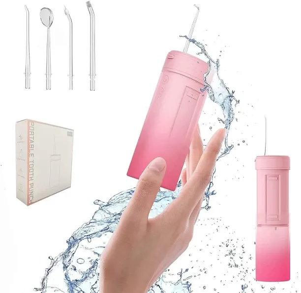 WEIWEISTORE Portable Water Flossers Cordless,Rechargeable Dental Oral Irrigator with 4 Modes 4 Jet …