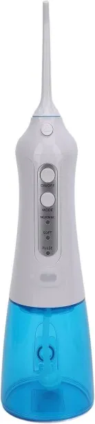 WEIWEISTORE Portable Oral Irrigator, 300ml Large Water Tank Cordless Teeth Cleaner IPX7 with 5 Nozz…