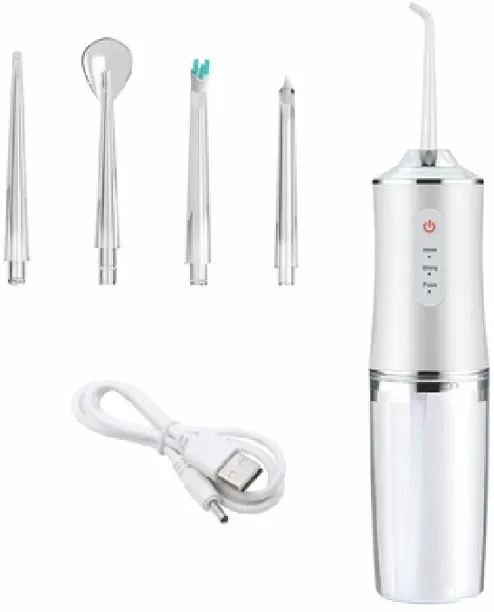 ELCTRO WORLD Cordless Deep Clean Oral Irrigation - 3 Modes & 4 Jet Tips 230ml Battery Rechargeable …