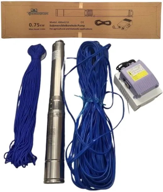 Jordan Pumps 0.75KW Submersible Borehole Pump Combo Kit Submersible Water Pump