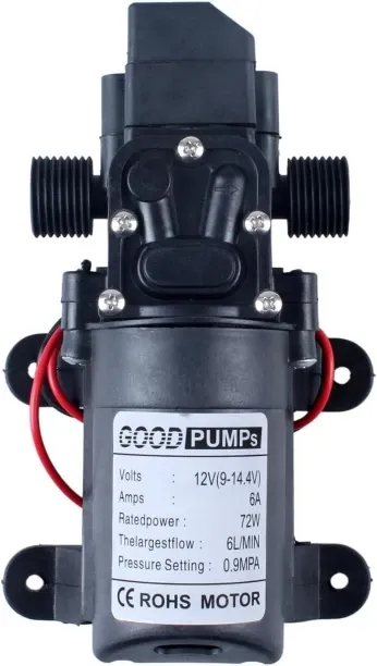 Good Pumps Sprayer Pump 12v Booster Water Pump DC 60W 130psi Water Pressure Pump Diaphragm Water Pu…
