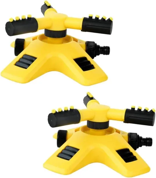 LIUHUI 2Pcs Lawn Sprinkler Head for Efficient Garden Irrigation System Auto Rotating Sprinkler with…