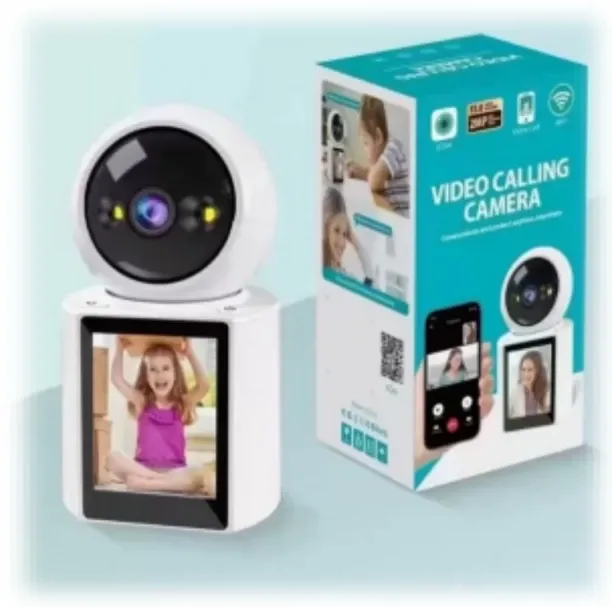 Generic Smart WiFi Video Calling Camera with 2.8" IPS Screen, 1080P HD Home Security Camera for Sen…