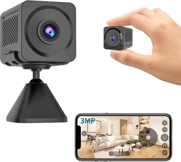 SHIJIN Security Camera, Built-in Battery, Low-Light Full-Color Night Vision, Motion Detection, Sire…