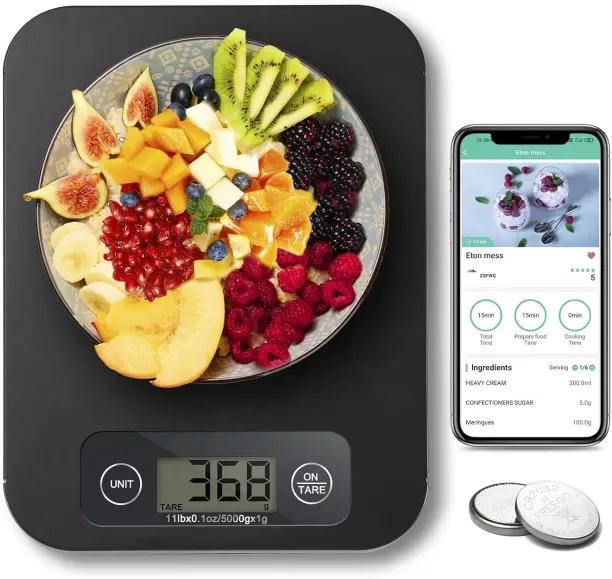 HYinjin Food Scale with Nutritional Calculator, Digital Food Scales for Kitchen Scale Grams and Oun…