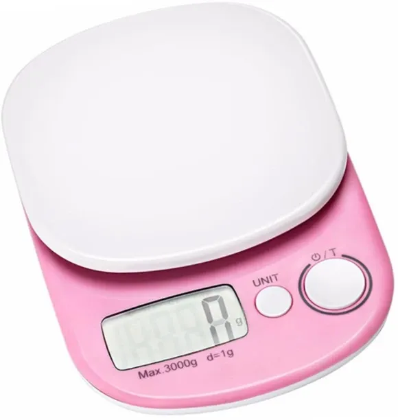 HYinjin Digital Food Scale 1g Precision Mini Kitchen Electronic Food Weight Scale 3kg Capacity Plas…