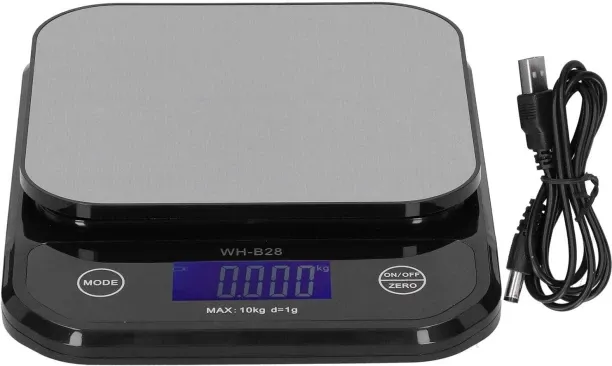 HYinjin Wh-B28 10Kg/1g Electronic Scale Multipurpose LCD Digital Stainless Steel Weighing Scale, Me…