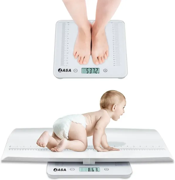 LASA 3-in-1 Digital Weighing Scale for Adult and Pet Use Digital Baby Weighing Scale