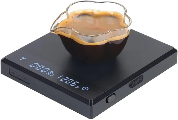 HYinjin Digital Coffee Scale with Timer, 2kg/0.1g High Precision Rechargeable Drip Espresso Scale w…