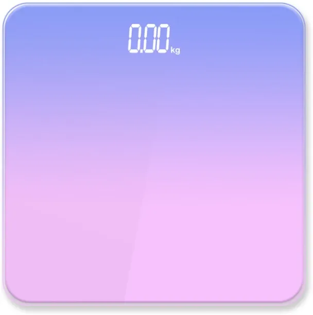 RUIQI Premium Gradient Color Smart Digital Body Weight Scale – USB Rechargeable Analog Personal Wei…