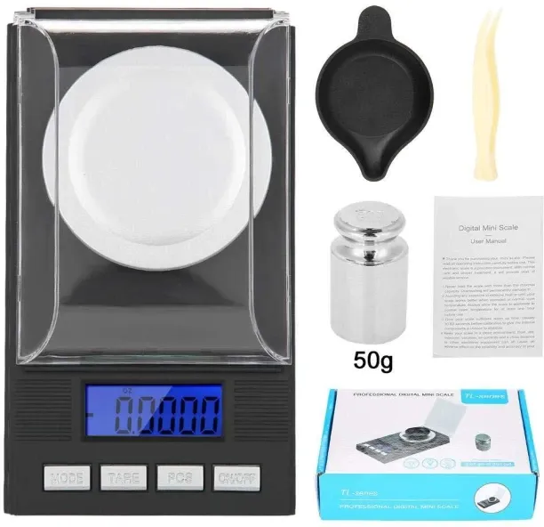 Flycross Jewelry Scale,0.001g Diamond Carat Electronic Scale Accurate Weighing Laboratory Precision…