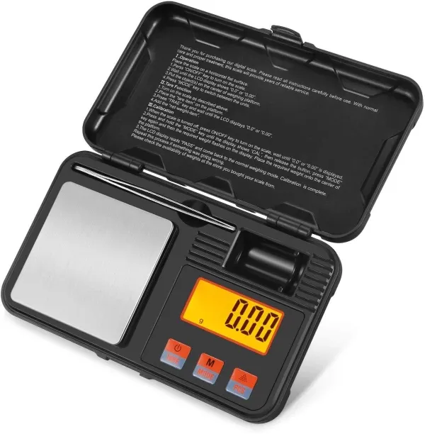 Flycross Flexzion Pocket Scales Digital Weight Grams 50g / 0.01g – Mini Portable Food Scale with LC…