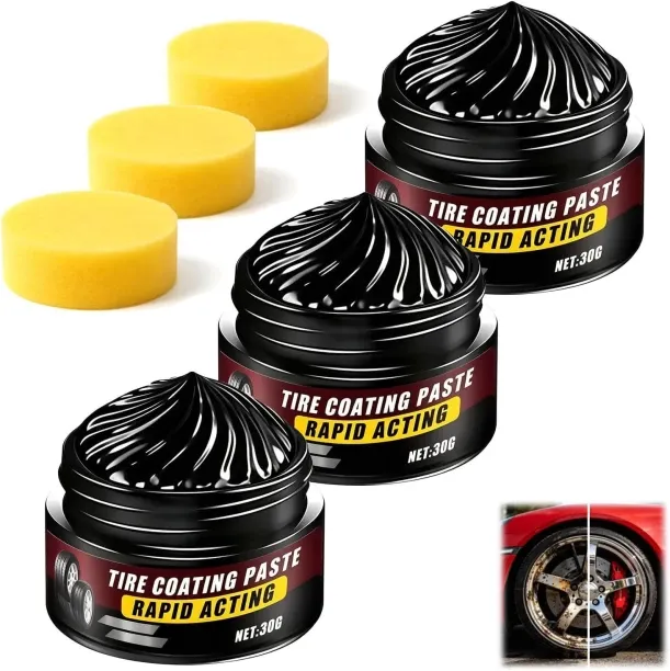 SHIJIN Tire Coating & Trim Restorer, Bring Back the Original Deep Black Shine to Rubber and Plastic…