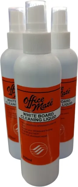 Office Mate White Board Cleaner Liquid Spray 250ml Regular Whiteboards