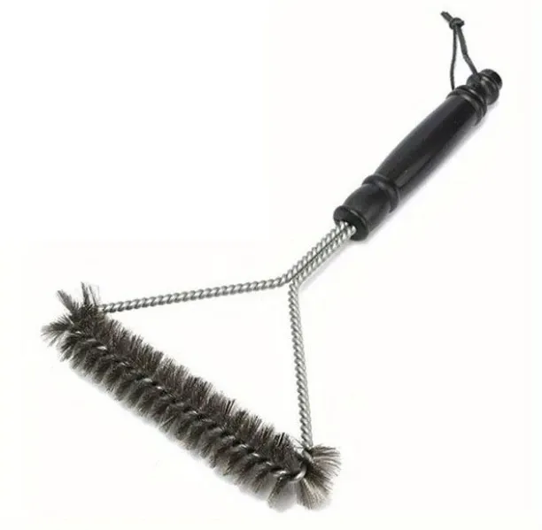 PSM13 Stainless Steel BBQ Grill Brush - Reusable, Non-Stick Cleaning Tool Continuous End Straight W…