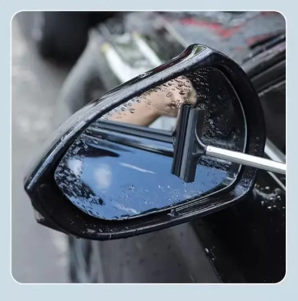 Fantasy Town 3-pack Retractable Car Mirror Wiper - 5A Rubber Windshield Snow Water Cleaner Broken E…