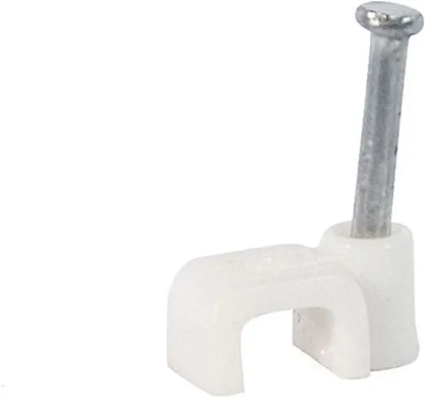 RUWAG Cable Clip Flat White 5mm Crimp Wire Connector