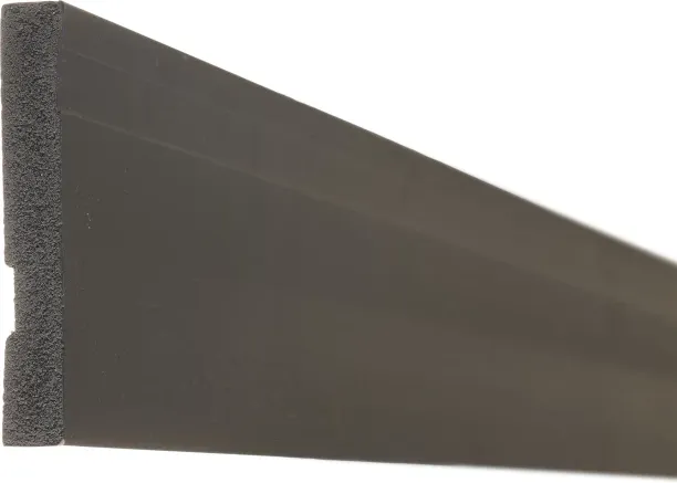Pedross Polymer Skirting Plastic 80mm - Black 2400 x 80 x 2mm Laminate Flooring