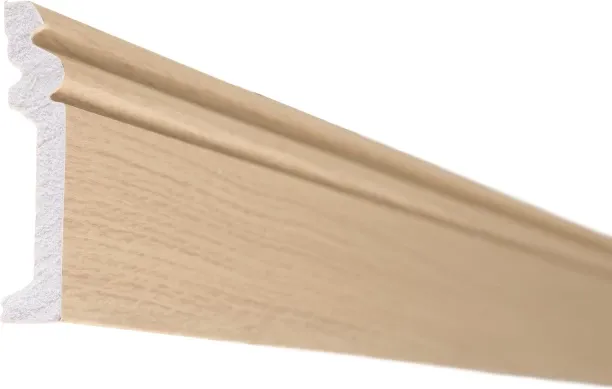 Pedross Polymer Skirting Plastic 80mm - Austin Oak 2400 x 80 x 2mm used with Laminate Flooring