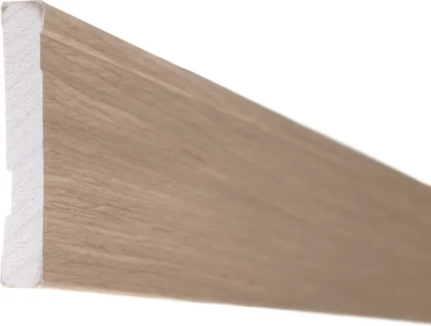 Pedross Polymer Skirting Plastic 100mm - Davy Oak 2400 x 100 x 2mm used with Laminate Flooring
