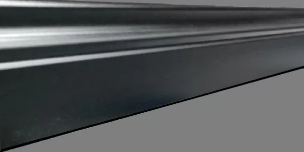 Pedross Skirting Black Gloss MDF Wrapped 80mm x 14mm x 2400mm for Laminate Flooring