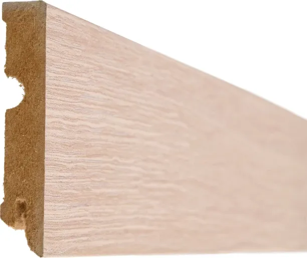 Pedross Skirting Ceramic Oak MDF Matt Finnish 80mm x 16mm x 2400mm for Laminate Flooring